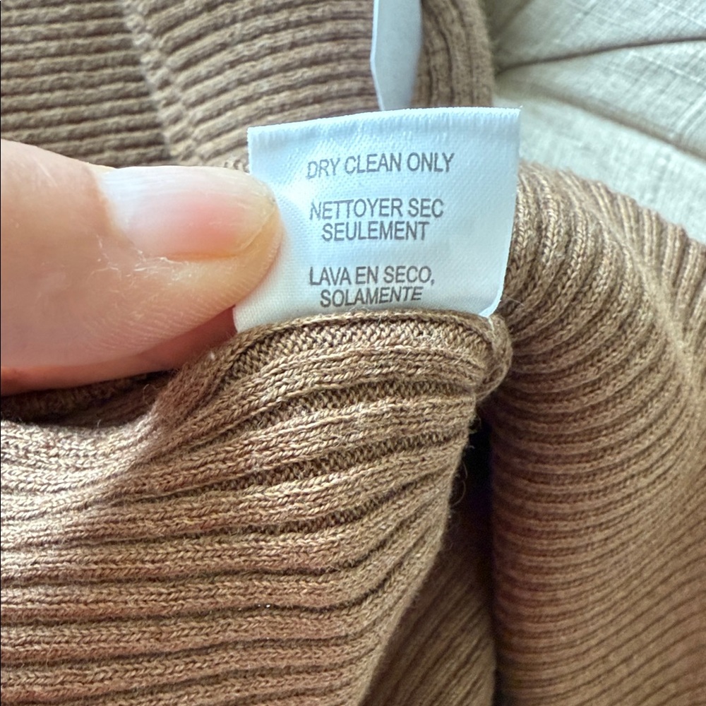 New Worth Tan Ribbed Sweater - Picture 9 of 9